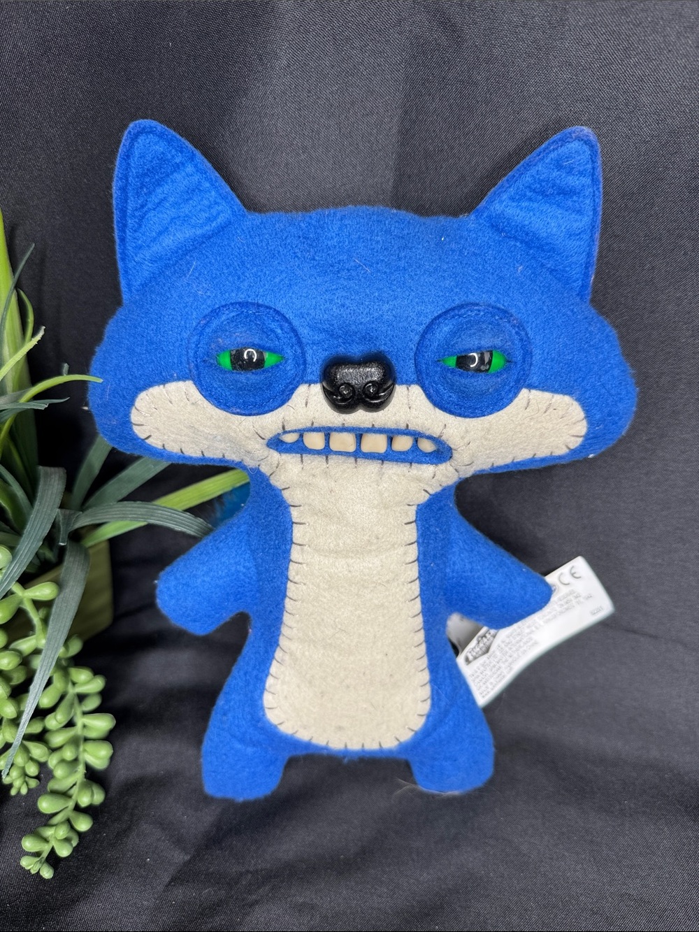 HTF Spinmaster Fuggler Suspicious Fox funny ugly monster plush